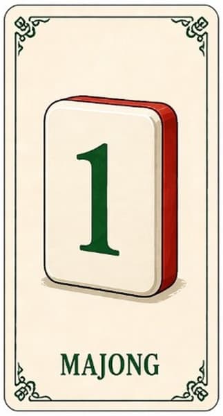 The Mahjong card — the 1, leads the first trick